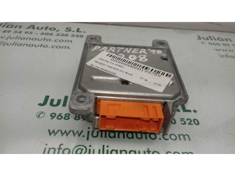 Recambio de centralita airbag para peugeot partner (s1) break referencia OEM IAM 9638604280 550897200 AUTOLIV