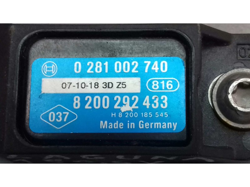 Recambio de sensor para renault laguna iii 2.0 d referencia OEM IAM 8200292433 0281002740 