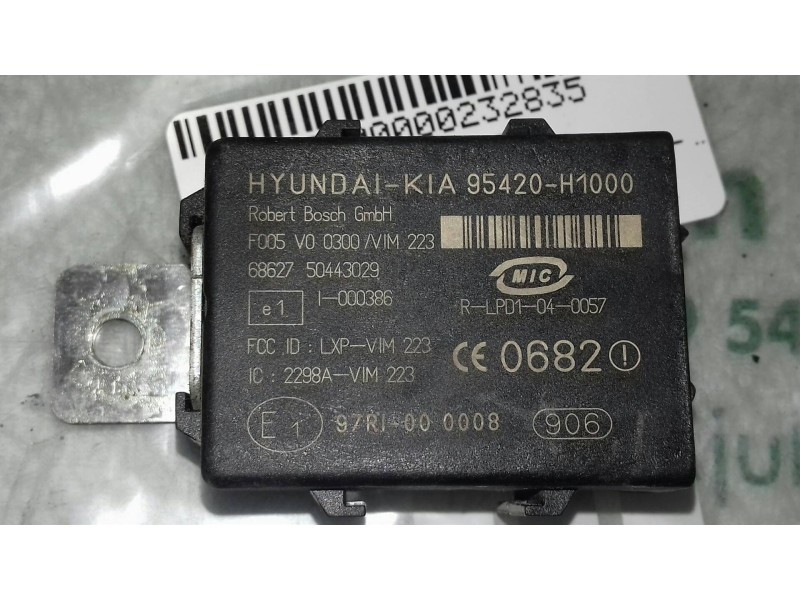 Recambio de centralita inmovilizador para kia carens 2.0 crdi ex monovolumen referencia OEM IAM 95420H1000 F005V00300 