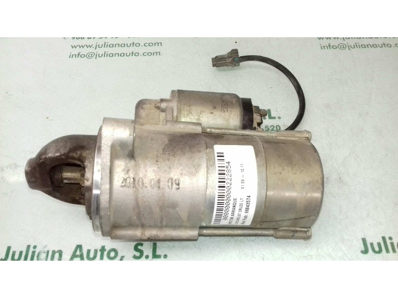 Recambio de motor arranque para chevrolet cruze lt referencia OEM IAM 96843574 20100409 