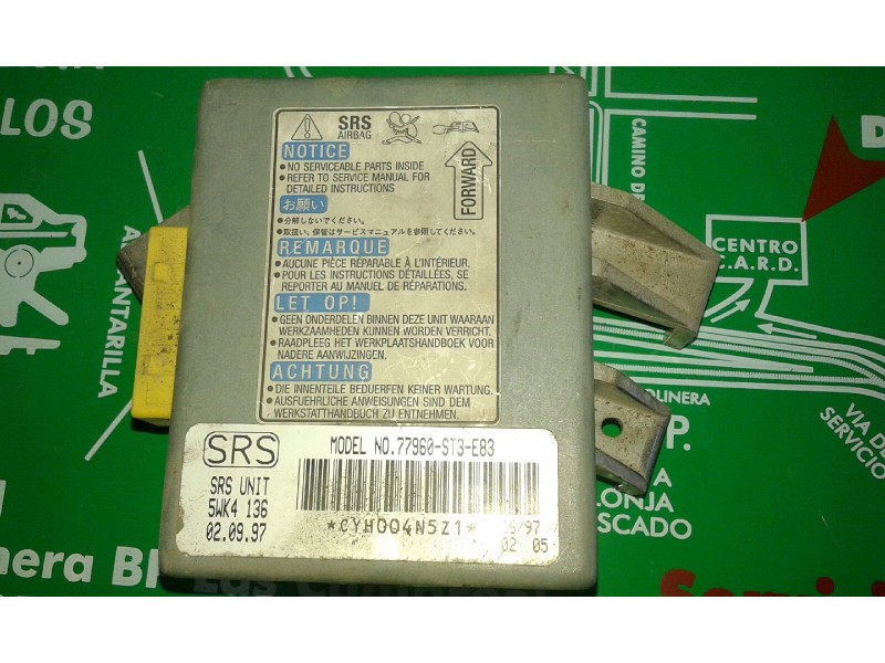 Recambio de centralita airbag para honda accord berlina (cg7-9/ch1-7) 1.8i es (5 asientos) (ch8) referencia OEM IAM 5WK4136 7796