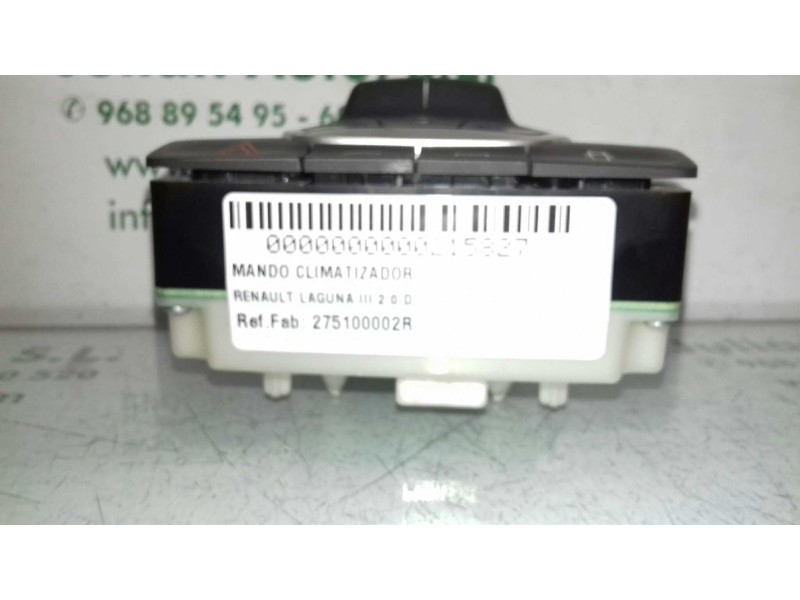 Recambio de mando climatizador para renault laguna iii 2.0 d referencia OEM IAM 275100002R A02000A8400001 