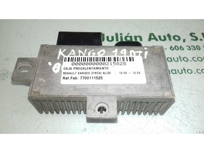 Recambio de caja precalentamiento para renault kangoo (f/kc0) alize referencia OEM IAM 7700111525  NAGARES