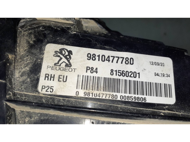 Recambio de piloto trasero derecho interior para peugeot 3008 allure referencia OEM IAM 9810477780 81560201 