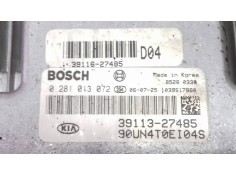 Recambio de centralita motor uce para kia carens 2.0 crdi ex monovolumen referencia OEM IAM 3911327485 0281013072 90UN4T0EI04S 2