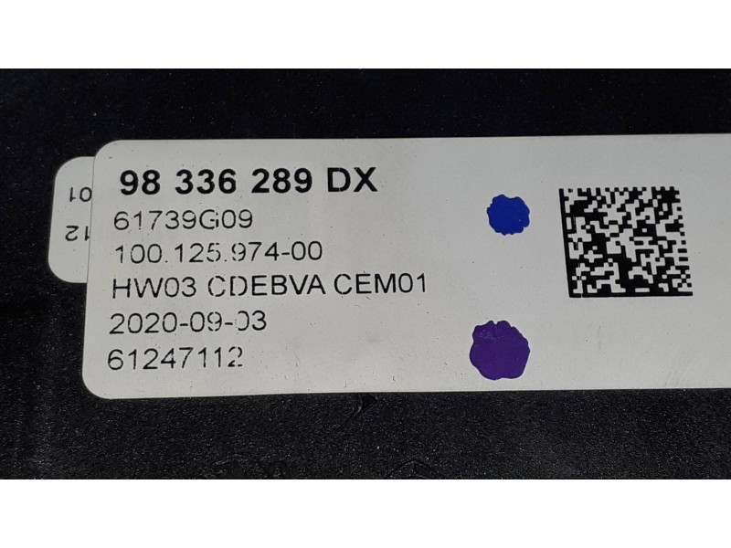 Recambio de palanca cambio para peugeot 3008 allure referencia OEM IAM 98336289DX 61739G09 61247112