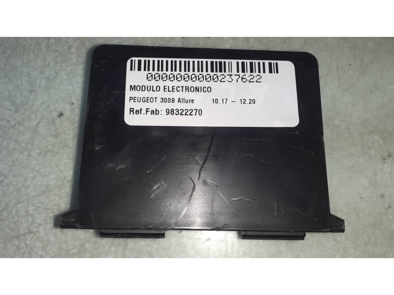 Recambio de modulo electronico para peugeot 3008 allure referencia OEM IAM 98322270  VALEO