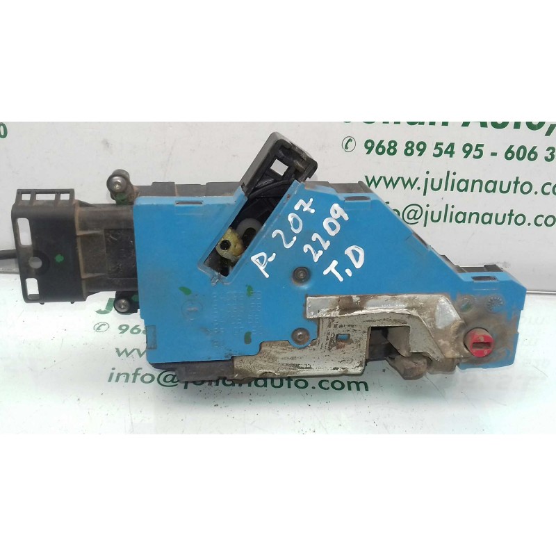 Recambio de cerradura puerta trasera derecha para peugeot 207 confort referencia OEM IAM 24097816 24095816 VALEO