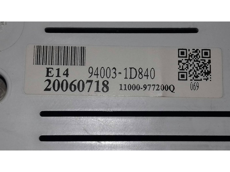 Recambio de cuadro instrumentos para kia carens 2.0 crdi ex monovolumen referencia OEM IAM 940031D840 20060718 11000977200Q