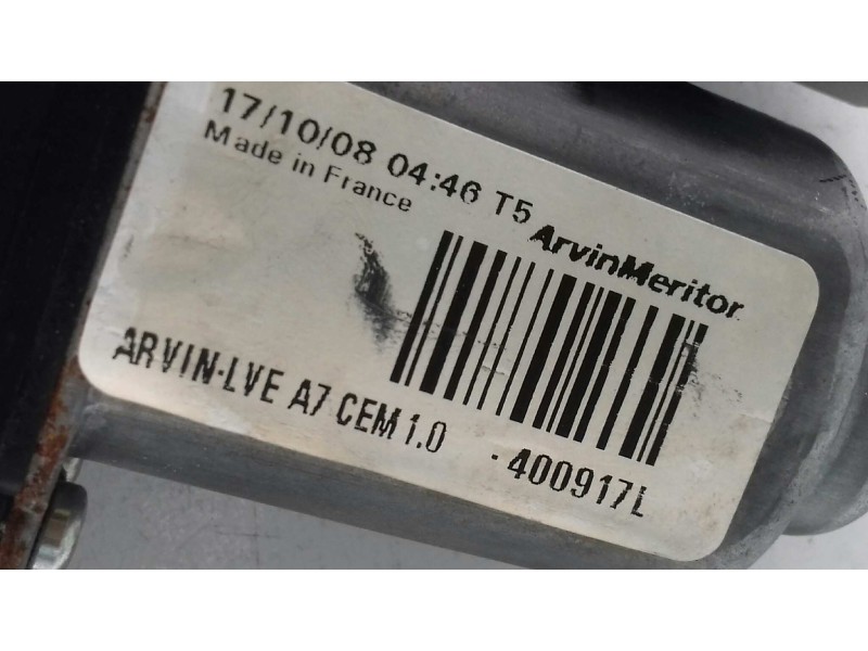 Recambio de elevalunas delantero izquierdo para peugeot 207 confort referencia OEM IAM 400917L 440787F ELECTRICO
