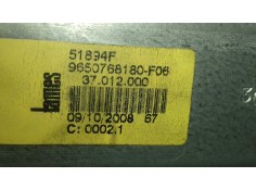 Recambio de elevalunas trasero izquierdo para peugeot 207 confort referencia OEM IAM 51894F 9650768180 MANUAL 2