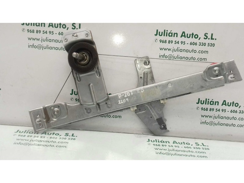 Recambio de elevalunas trasero derecho para peugeot 207 confort referencia OEM IAM   MANUAL