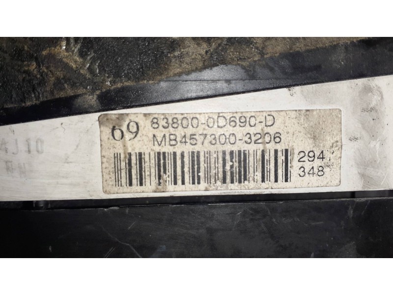 Recambio de cuadro instrumentos para toyota yaris (ksp9/scp9/nlp9) básico referencia OEM IAM MB4573003206 838000D690 838000D690D