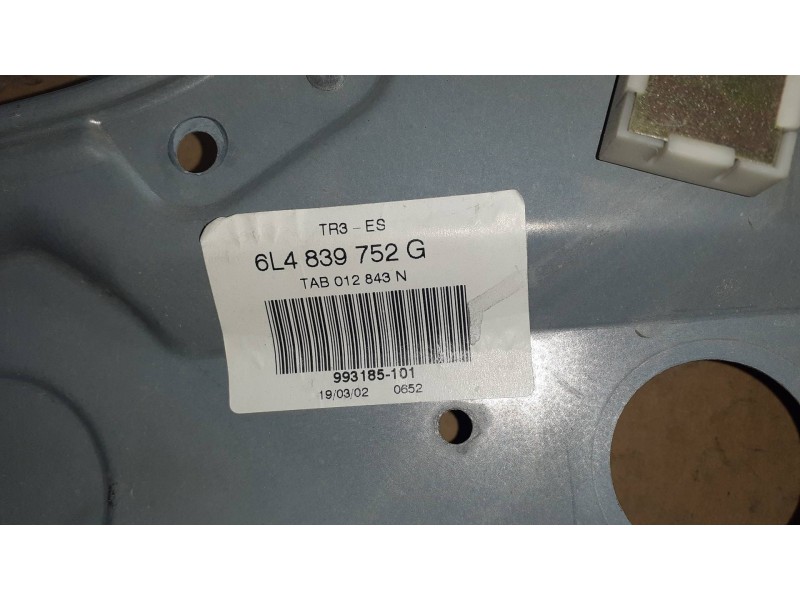 Recambio de elevalunas trasero derecho para seat ibiza (6l1) 1.9 tdi referencia OEM IAM 6L4839752 6L4839756C 