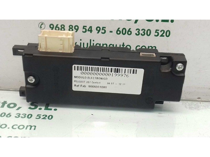 Recambio de modulo electronico para peugeot 207 confort referencia OEM IAM 9666001080 CONTINENTAL BLUETOOTH