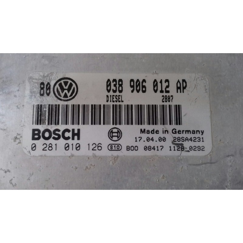 Recambio de centralita motor uce para volkswagen golf iv berlina (1j1) básico referencia OEM IAM 038906012AP 038906012 028101012 Recambio de centralita motor uce para volkswagen golf iv berlina (1j1) básico referencia OEM IAM 038906012AP 038906012 028101012