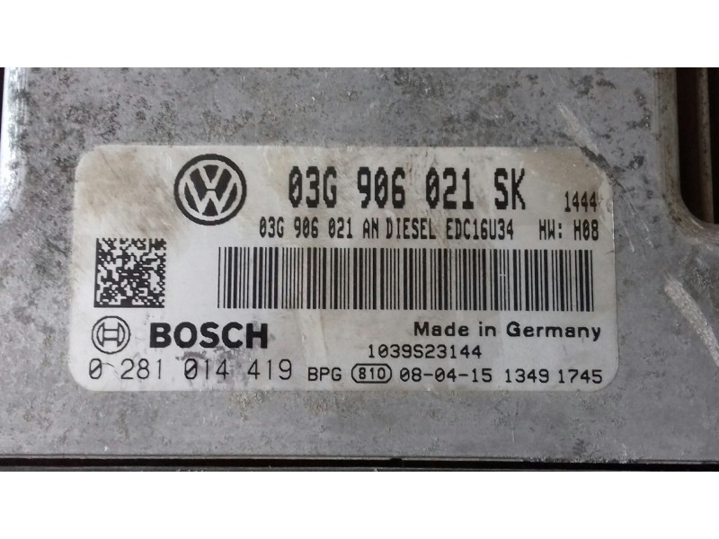 Recambio de centralita motor uce para seat altea xl (5p5) reference referencia OEM IAM 03G906021SK 03G906021 0281014419