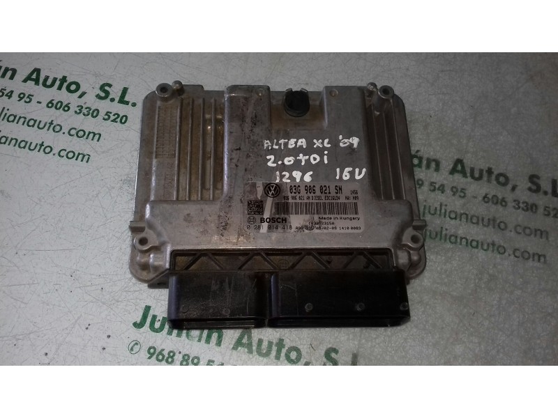 Recambio de centralita motor uce para seat altea xl (5p5) family referencia OEM IAM 03G906021SN 03G906021 0281014418