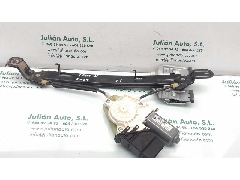 Recambio de elevalunas trasero izquierdo para seat leon (1p1) reference copa referencia OEM IAM 1K0959703AF 973622107 ELECTRICO