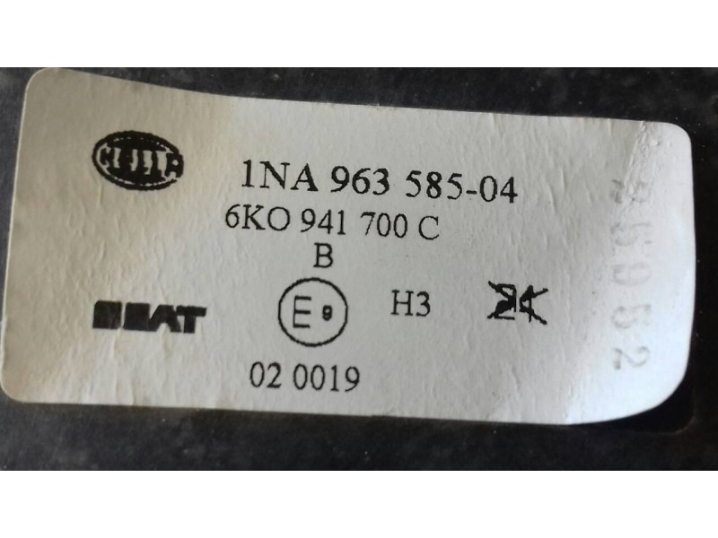 Recambio de faro antiniebla derecho para seat ibiza (6k1) select referencia OEM IAM 6K0941700C  