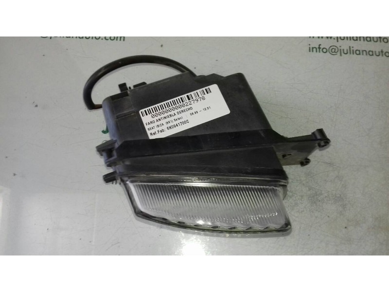 Recambio de faro antiniebla derecho para seat ibiza (6k1) select referencia OEM IAM 6K0941700C  