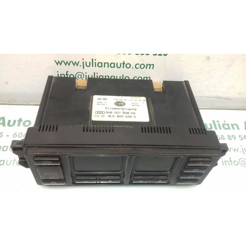 Recambio de mando climatizador para audi a4 berlina (b5) 2.5 tdi referencia OEM IAM 5HB00760804 8L0820043D HELLA