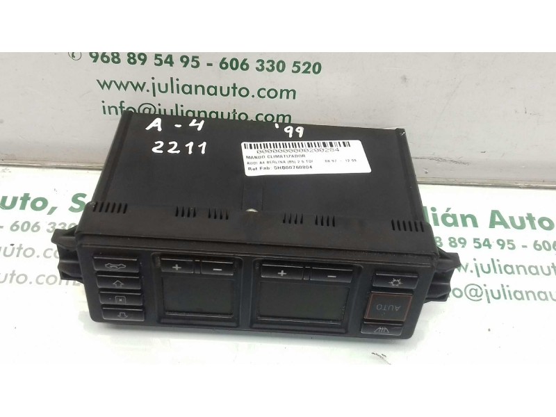 Recambio de mando climatizador para audi a4 berlina (b5) 2.5 tdi referencia OEM IAM 5HB00760804 8L0820043D HELLA