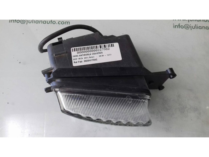 Recambio de faro antiniebla derecho para seat ibiza (6k1) select referencia OEM IAM 6K0941700C  