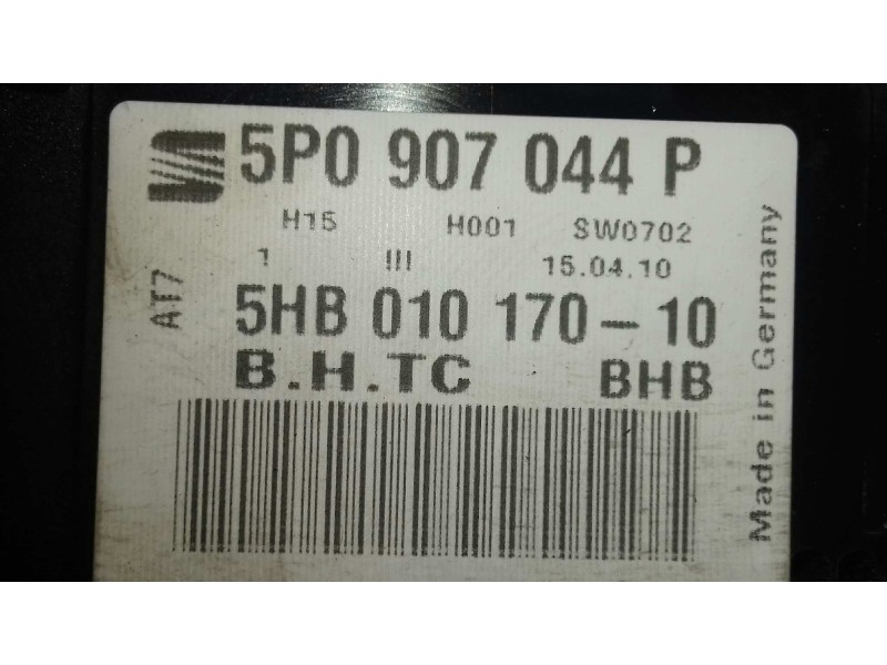 Recambio de mando climatizador para seat leon (1p1) reference copa referencia OEM IAM 5P0907044P 5HB01017010 