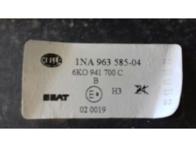 Recambio de faro antiniebla derecho para seat ibiza (6k1) select referencia OEM IAM 6K0941700C  