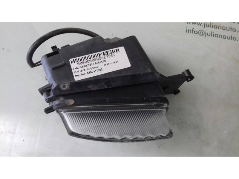 Recambio de faro antiniebla derecho para seat ibiza (6k1) select referencia OEM IAM 6K0941700C   Recambio de faro antiniebla derecho para seat ibiza (6k1) select referencia OEM IAM 6K0941700C
