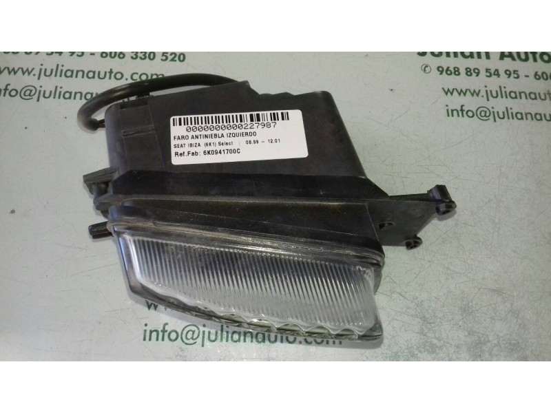 Recambio de faro antiniebla derecho para seat ibiza (6k1) select referencia OEM IAM 6K0941700C  