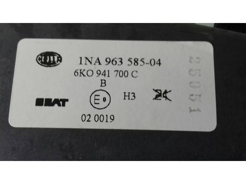 Recambio de faro antiniebla derecho para seat ibiza (6k1) select referencia OEM IAM 6K0941700C  