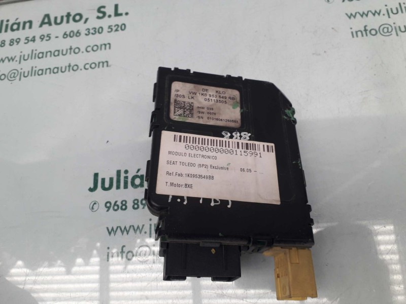 Recambio de modulo electronico para seat toledo (5p2) exclusive referencia OEM IAM 1K0953549BB 1K0959654 