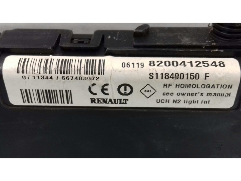 Recambio de centralita motor uce para renault scenic ii authentique referencia OEM IAM S122326109A 8200412548 KIT - SIEMENS