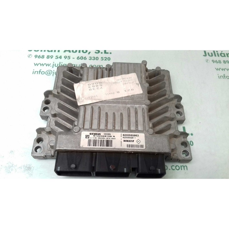Recambio de centralita motor uce para renault scenic ii authentique referencia OEM IAM S122326109A 8200412548 KIT - SIEMENS