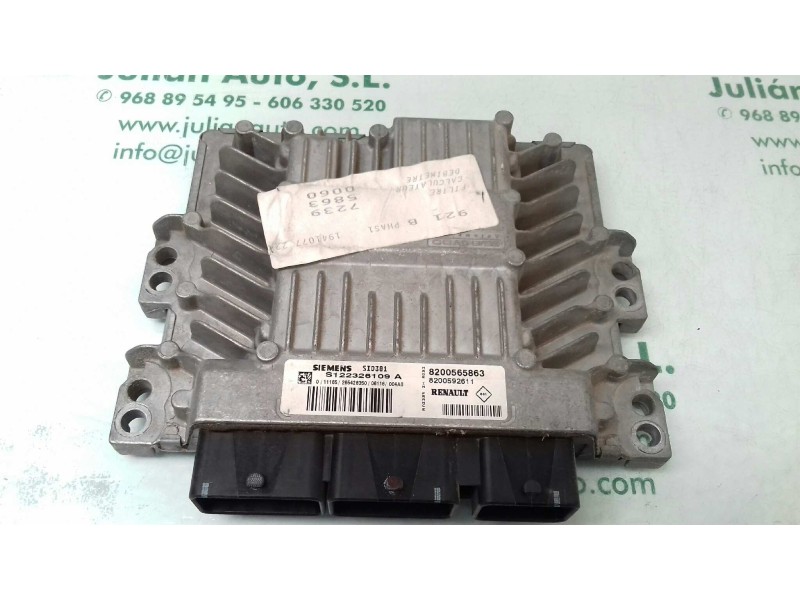 Recambio de centralita motor uce para renault scenic ii authentique referencia OEM IAM S122326109A 8200412548 KIT - SIEMENS