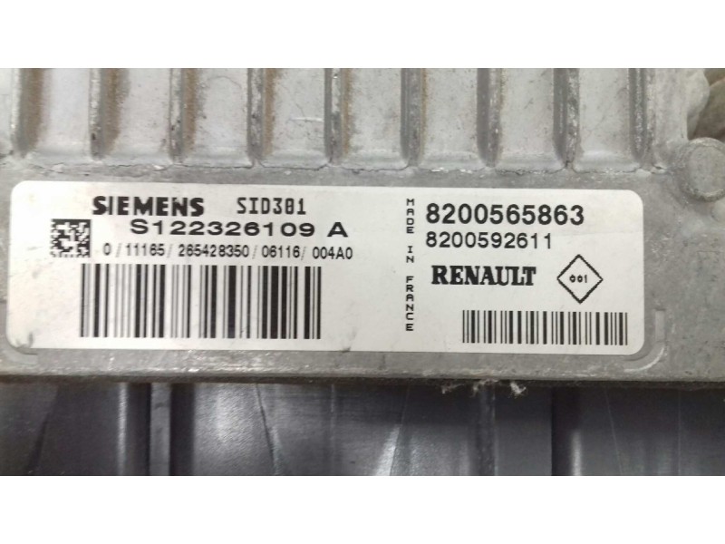 Recambio de centralita motor uce para renault scenic ii authentique referencia OEM IAM S122326109A 8200412548 KIT - SIEMENS
