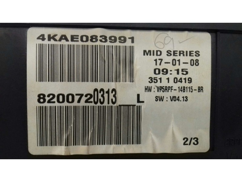 Recambio de cuadro instrumentos para renault megane ii berlina 5p authentique referencia OEM IAM 8200720313 35110419 VISTEON