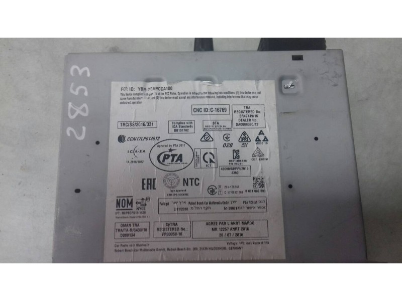 Recambio de sistema audio / radio cd para peugeot 308 business line referencia OEM IAM 9822729780 PSARCCA1 7503900131