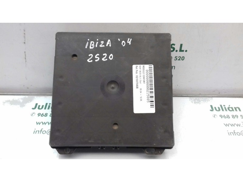 Recambio de modulo confort para seat ibiza (6l1) cool referencia OEM IAM 6Q1937049B 5WK48212 SIEMENS
