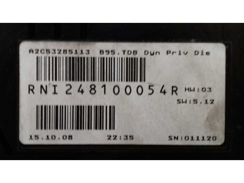 Recambio de cuadro instrumentos para renault megane iii berlina 5 p dynamique referencia OEM IAM A2C53258659 248100054R VDO