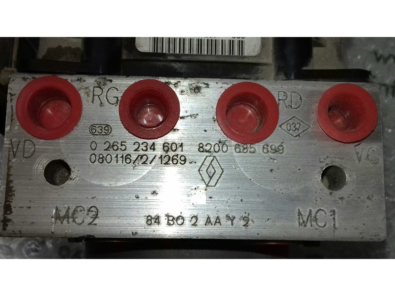 Recambio de abs para renault megane ii berlina 5p authentique referencia OEM IAM 8200685699 0265950728 0265234601