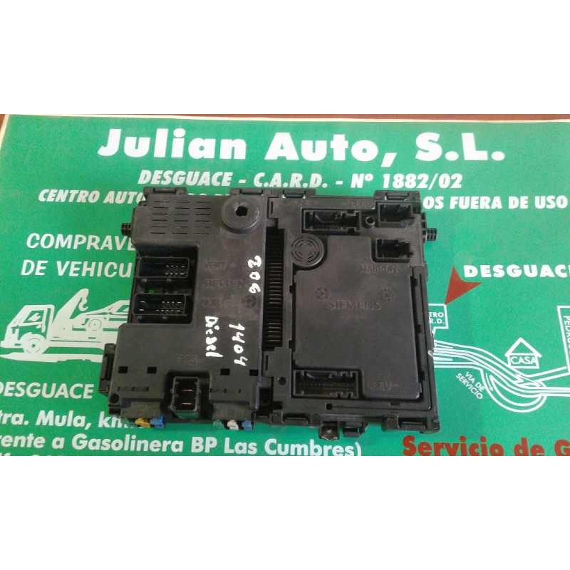 Recambio de caja reles / fusibles para peugeot 206 berlina xn referencia OEM IAM 9626460880 BSI B2 SIEMENS