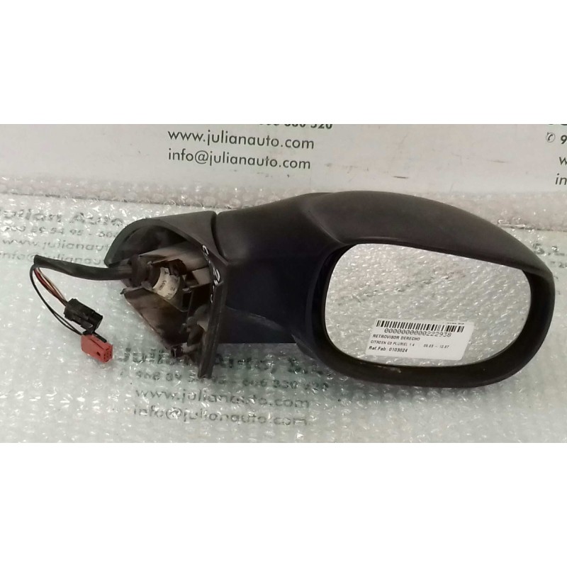 Recambio de retrovisor derecho para citroen c3 pluriel 1.4 referencia OEM IAM 0103024 012026 ELECTRICO