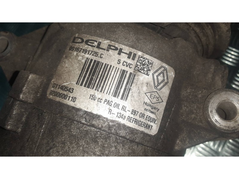 Recambio de compresor aire acondicionado para renault megane ii berlina 5p dynamique referencia OEM IAM 8200600110  DELPHI