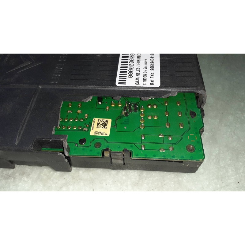 Recambio de caja reles / fusibles para citroen c6 exclusive referencia OEM IAM 96619404180 BSI 2004 H02 JOHNSON CONTROLS