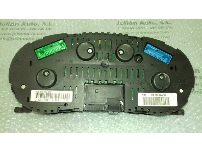Recambio de cuadro instrumentos para seat ibiza (6k1) select referencia OEM IAM 110008924028 W06K0920801E VDO
