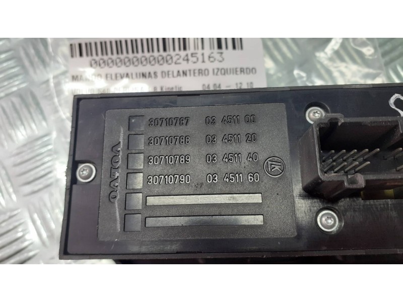 Recambio de mando elevalunas delantero izquierdo para volvo s40 berlina 1.8 kinetic referencia OEM IAM 30710788 30710787 0345112