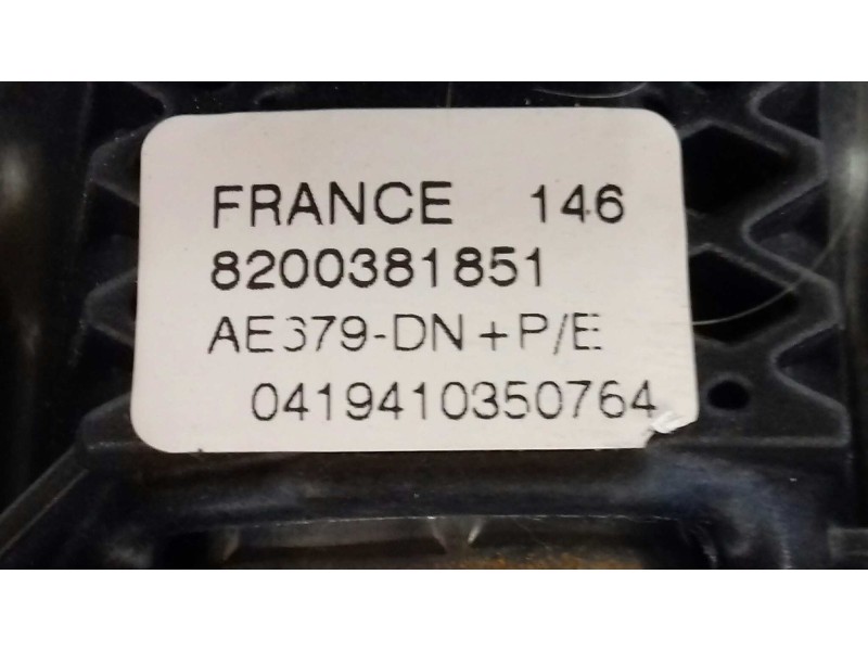 Recambio de airbag delantero izquierdo para renault scenic ii confort authentique referencia OEM IAM 8200381851A  2 CLEMAS